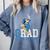 Disney Mickey Mouse 2025 Graduation Class Of '25 Rad Grad Premium Tri-Blend Comfort Colors Sweatshirt Blue Jean