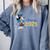 Disney Mickey Mouse Cap & Gown '25 Graduation Class Of 2025 Premium Tri-Blend Comfort Colors Sweatshirt Blue Jean