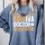 Doctor Of Education EdD Graduation ED Diva Comfort Colors Sweatshirt Blue Jean