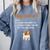 Dog-Trovert Shih Tzu Humor Definition Introvert Comfort Colors Sweatshirt Blue Jean