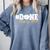 DONE Class Of 2024 Graduation For Her Him Grad Senior 2024 Comfort Colors Sweatshirt Blue Jean