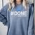Done Class Of 2025 Graduation So Done Senior 2025 Grad Comfort Colors Sweatshirt Blue Jean