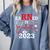 Earned It 2023 For Nurse Graduation Or RN LPN Class Of Comfort Colors Sweatshirt Blue Jean