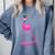 Flamingo Nailed It Graduation Flamingo Comfort Colors Sweatshirt Blue Jean