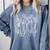 Floral Surgical Tech Surgery Medical Med School Graduation Comfort Colors Sweatshirt Blue Jean
