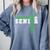 Football Senior Night Football Senior 2025 Graduation 23 Comfort Colors Sweatshirt Blue Jean