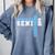 Football Senior Night Football Senior 2025 Graduation 27 Comfort Colors Sweatshirt Blue Jean