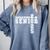 Football Senior Night Football Senior 2025 Graduation 3 Comfort Colors Sweatshirt Blue Jean