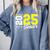 Football Senior Night Football Senior 2025 Graduation 55 Comfort Colors Sweatshirt Blue Jean