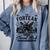 Fortean Social Club Bigfoot Mothman Alien Cryptid Introvert Comfort Colors Sweatshirt Blue Jean