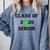 FUN CLASS OF 2020 SENIOR TENNIS GRADUATION GIFT SHIRT Comfort Colors Sweatshirt Blue Jean