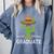 Fun High School College Graduate Humor Graduation Comfort Colors Sweatshirt Blue Jean
