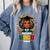 Future HBCU Grad Graduation Students Girl Kids Comfort Colors Sweatshirt Blue Jean