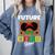 Future HBCU Grad HBCU Tomorrow Girl Graduation Kids Comfort Colors Sweatshirt Blue Jean