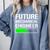 Future Mechanical Engineer Cool Graduation Comfort Colors Sweatshirt Blue Jean