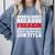Genealogist Miracle Worker Genealogy Graduation Comfort Colors Sweatshirt Blue Jean