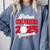 Girlfriend Of a 2025 Graduate Prom Graduation 25 VolleyBall Comfort Colors Sweatshirt Blue Jean