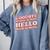 Goodbye Middle School Hello High School 8th Grade Graduation Comfort Colors Sweatshirt Blue Jean