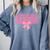 Graduate 2025 Class Of 2025 Senior Coquette Bow Graduation Comfort Colors Sweatshirt Blue Jean