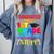 I Graduated From 1st Grade Graduation Matching Student Comfort Colors Sweatshirt Blue Jean