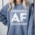 Graduated AF 2018 Senior Graduation Shirt Comfort Colors Sweatshirt Blue Jean