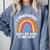 I Graduated Can I Go Back To Bed Now Graduation Hat Rainbow Comfort Colors Sweatshirt Blue Jean