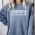 I GRADUATED NOW LEAVE ME ALONE Lazy Teenager Graduation Comfort Colors Sweatshirt Blue Jean