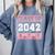 Graduating Class Of 2042 First Day Of School 2042 Graduation Comfort Colors Sweatshirt Blue Jean