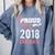 Graduation 2018 Tshirt Proud Mom Of A 2018 Graduate T-Shirt Comfort Colors Sweatshirt Blue Jean