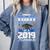 Graduation 2019 TShirt Proud Dad Of Senior Comfort Colors Sweatshirt Blue Jean
