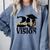 Graduation 2020 A Class With Vision Comfort Colors Sweatshirt Blue Jean