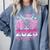 Graduation 2025 Proud Mom Of 2025 Graduate Floral Women Comfort Colors Sweatshirt Blue Jean