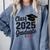 Graduation 2025 Senior 2025 Class Of 2025 Graduate Comfort Colors Sweatshirt Blue Jean