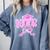 Graduation 2026 Senior 2026 Class Of 2026 Coquette Pink Girl Comfort Colors Sweatshirt Blue Jean