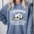 Graduation Animal Zoo Panda Bear I Graduated Panda Student Comfort Colors Sweatshirt Blue Jean