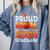 Graduation Basketball Retro Proud Mom Of A 2026 Graduate Comfort Colors Sweatshirt Blue Jean