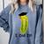 Graduation Cap Wearing Big Dill Pickle I Did It Graduate Fun Comfort Colors Sweatshirt Blue Jean