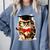 Graduation Cat Class Of 2023 Comfort Colors Sweatshirt Blue Jean