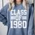 Graduation Class 1980 Comfort Colors Sweatshirt Blue Jean