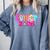 Graduation Class Of 2026 Senior Pink Coquette Bow 2026 Grade Comfort Colors Sweatshirt Blue Jean
