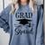 Graduation Grad Squad Comfort Colors Sweatshirt Blue Jean