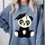 Graduation Panda Bear 2017 Graduate Graduation T-Sh Comfort Colors Sweatshirt Blue Jean