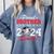 Graduation Proud Brother Of A 2024 Senior Baseball Player Comfort Colors Sweatshirt Blue Jean