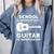 Graduation Shirt For Guitar Players & Band Member Comfort Colors Sweatshirt Blue Jean