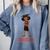 Graduation Woman Tshirt Black Melanin Masters Degree Comfort Colors Sweatshirt Blue Jean