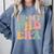 Groovy In My Phd Era Doctorate Graduation Comfort Colors Sweatshirt Blue Jean