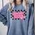 Groovy Senior Class Of 2026 Coquette Pink Bow Graduation Comfort Colors Sweatshirt Blue Jean
