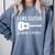 I Like Guitar & Maybe 3 People Music Introvert Guitar Comfort Colors Sweatshirt Blue Jean