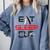 Haircutter Barber Eat Sleep Cut Barbering Graduation Comfort Colors Sweatshirt Blue Jean