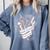 Hairdresser Gift Idea Graduation Tattoo Craft Hairstylist Comfort Colors Sweatshirt Blue Jean